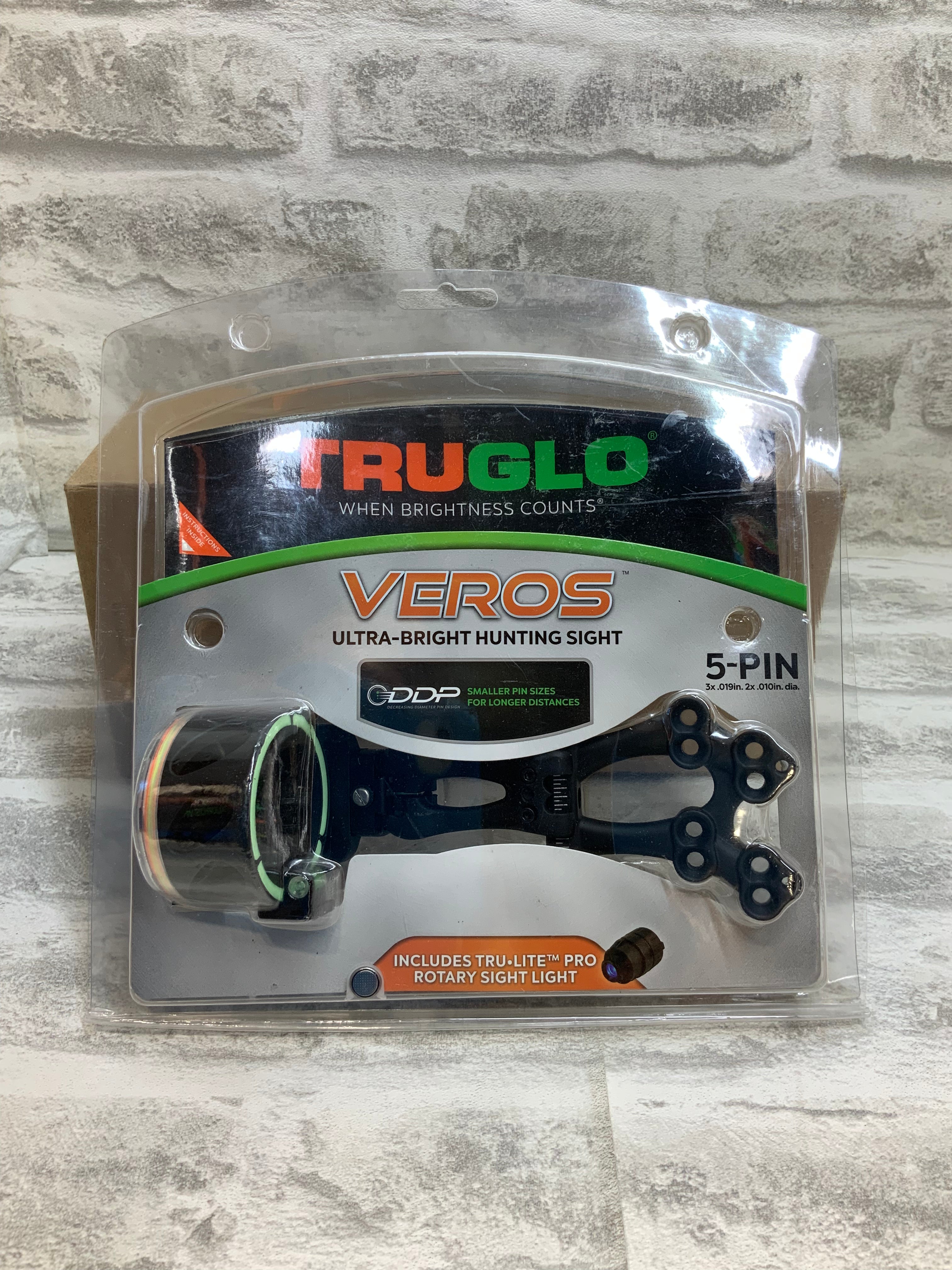 TRUGLO Veros 5-Pin Ultra-Bright Black Hunting Bow Sight (7539672547566)